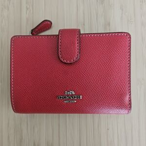 Coach Red Leather Wallet